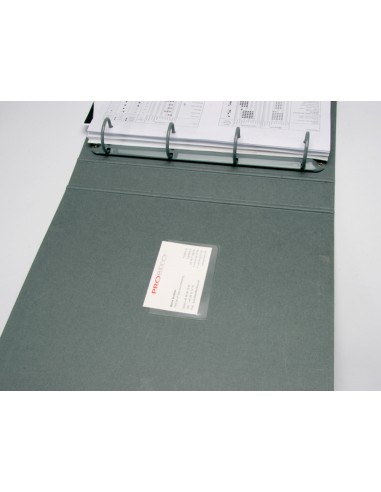 Funda autoadhesiva q-connect para tarjetas de...