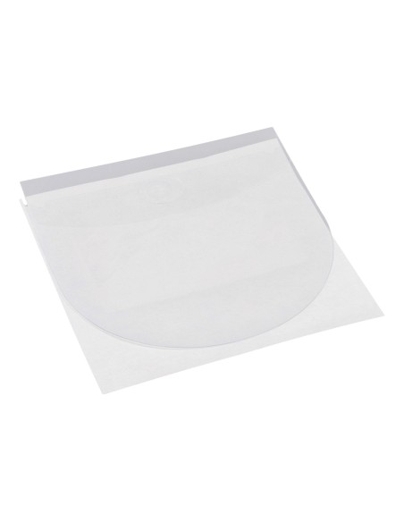 Funda autoadhesiva para cd q-connect con solapa pack de 10 unidades