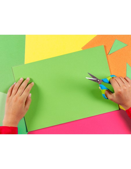 Papel color liderpapel din a4 75 gr neon 4 colores surtidos paquete de 100 hojas