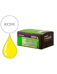 Toner laser lexmark 80c2sye...