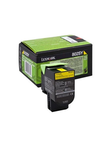 Toner laser lexmark 80c2sye amarillo 2000 paginas
