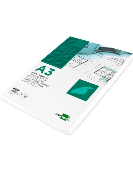 Papel vegetal liderpapel 90gr 297x420mm