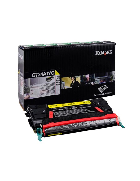 Toner laser lexmark c734 amarillo 6000 paginas