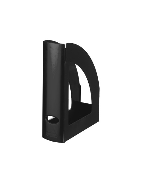 Revistero plastico q-connect negro opaco 100% reciclado