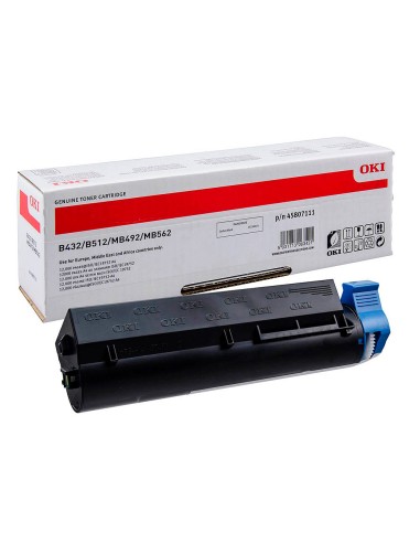 Toner oki n45807111 negro 12000 paginas