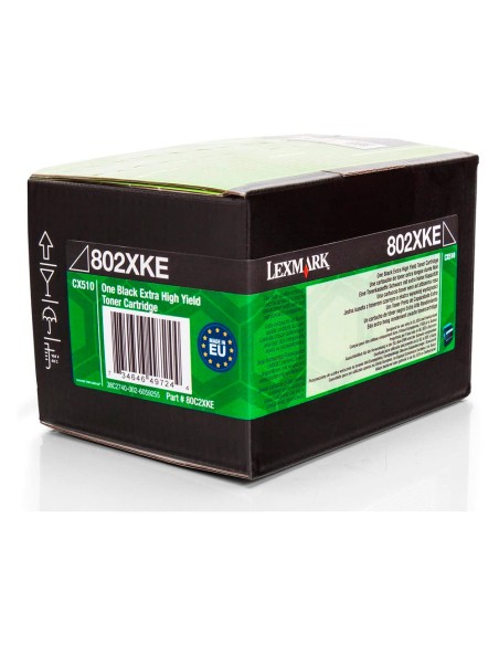 Toner laser lexmark 80c2xke negro 8000 paginas