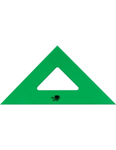 Escuadra liderpapel 25 cm acrilico verde