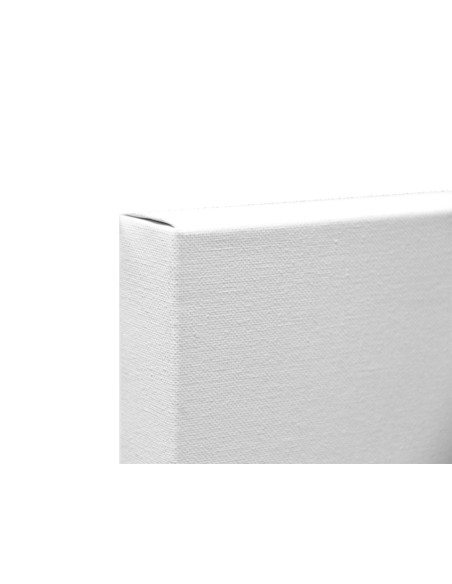 Bastidor liderpapel 4p lienzo grapado trasero algodon 100% marco pawlonia 1,8x3,8 cm bordes madera 33x22 cm