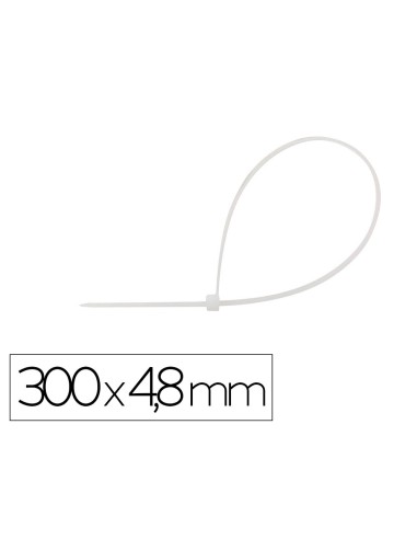 Brida q-connect color blanco 300x4,8 mm bolsa...