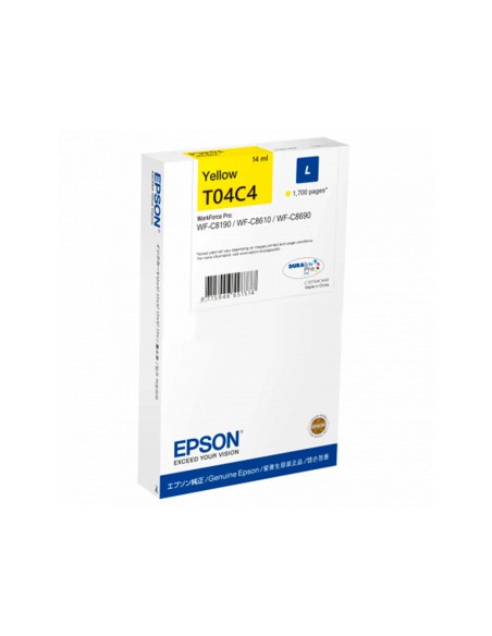Ink-jet epson t04c4 amarillo 1700 paginas