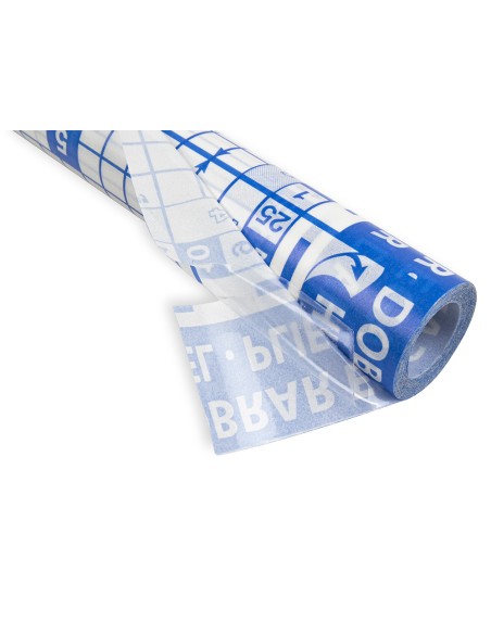 Rollo plastico adhesivo liderpapel 0,50x3 m 8o micras forralibros removible