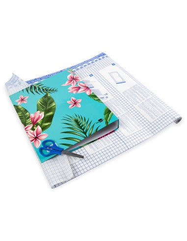 Rollo plastico adhesivo liderpapel 0,50x3 m 8o...