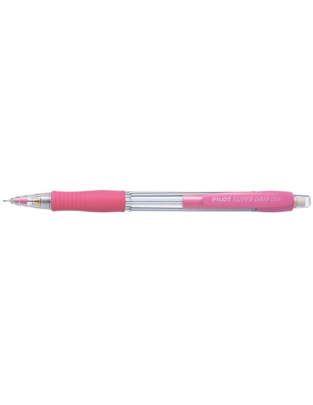 Portaminas pilot super grip rosa 0,5 mm sujecion de caucho
