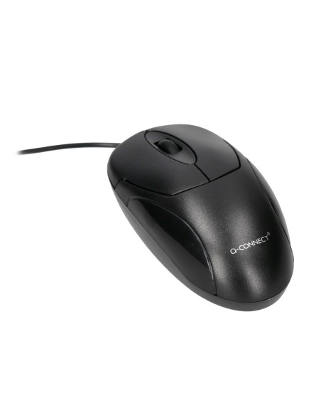 Raton q-connect optico 800 dpi usb 1,5 ghz negro con cable