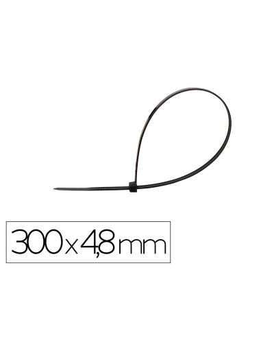 Brida q-connect color negro 300x4,8 mm bolsa de...