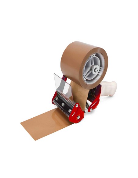Cinta adhesiva q-connect polipropileno havana 66 m x 50 mm para embalaje bajo ruido