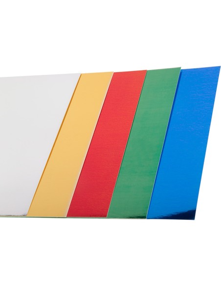 Cartulina liderpapel a4 235 g/m2 metalizada 5 colores surtidos paquete de 50 hojas