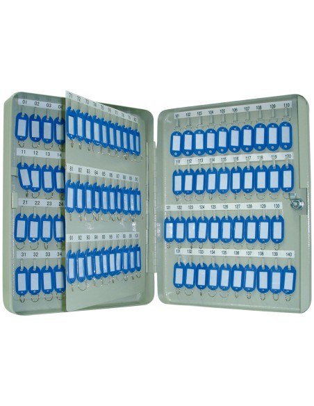 Armario metalico portallaves q-connect 370x280x80 mm para 140 llaves