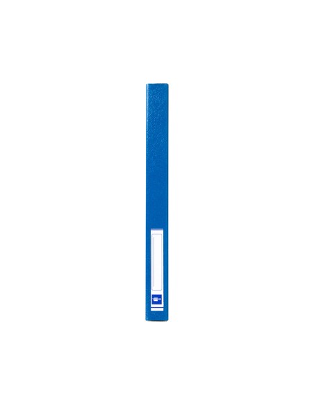 Carpeta proyectos liderpapel folio lomo 30mm carton gofrado azul