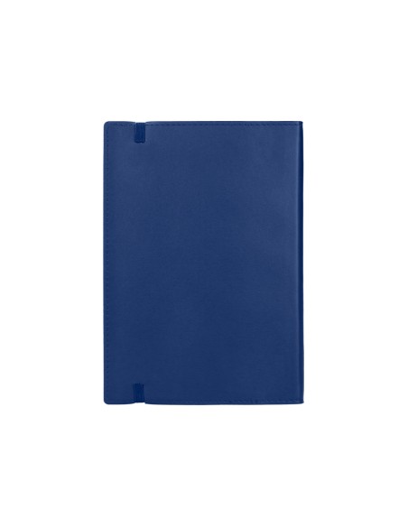 Libreta liderpapel simil piel a5 120 hojas 70g/m2 horizontal sin margen azul