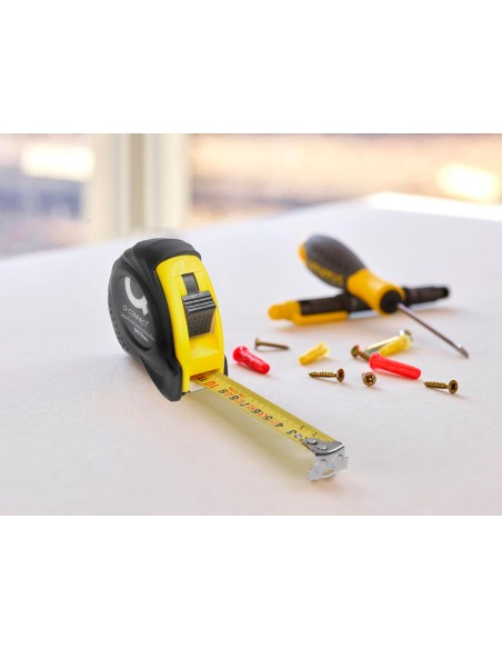 Flexometro q-connect con freno material antichoque 19 mm de ancho longitud 5 m