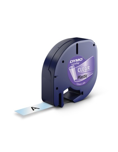 Cinta dymo 12mm x 4mt transparente para maquina...