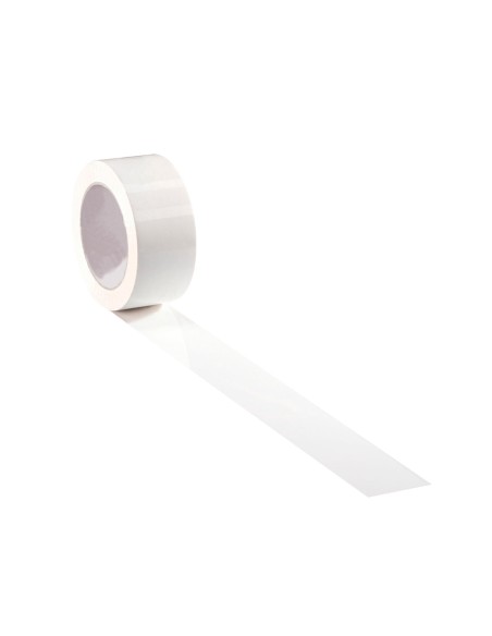 Cinta adhesiva q-connect polipropileno blanca 66 m x 50 mm para embalaje