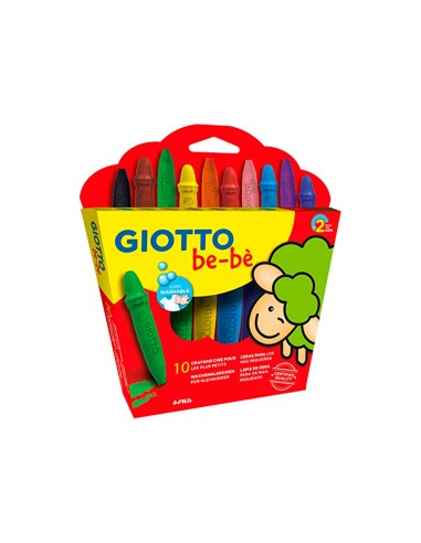Lapices cera giotto super bebe caja de 10...