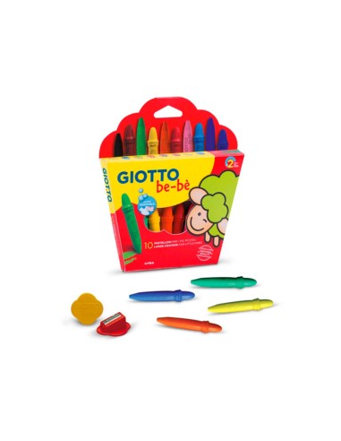Lapices cera giotto super bebe caja de 10...