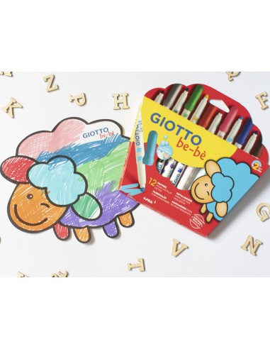 Rotulador giotto super bebe caja de 12 unidades...