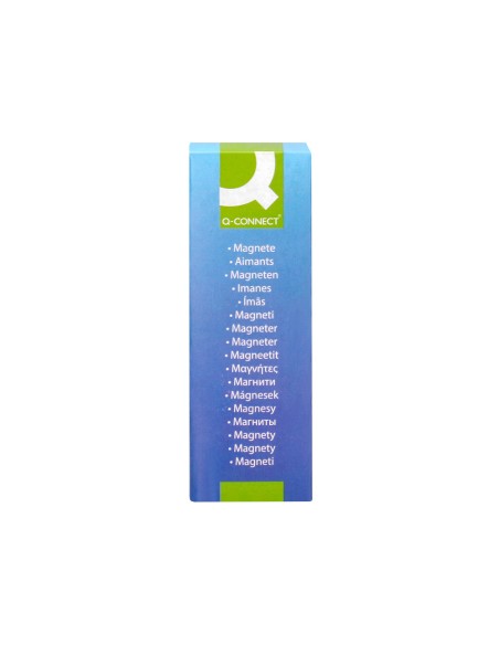 Iman para sujecion q-connect ideal para pizarras magneticas35 mm colores surtidos caja de 10 unidades