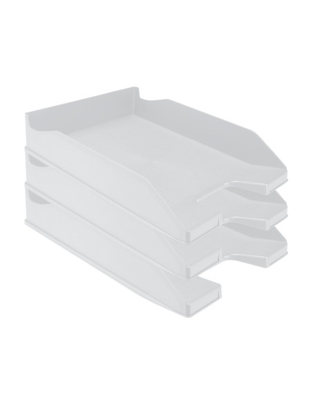 Bandeja sobremesa plastico q-connect gris opaco 240x70x340 mm