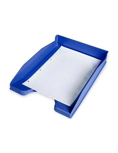 Bandeja sobremesa plastico q-connect azul opaco...
