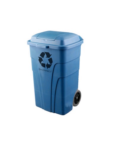 Papelera contenedor q-connect plastico con...