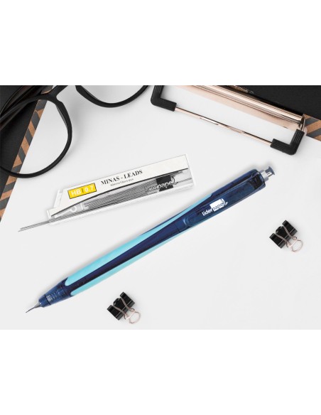 Minas liderpapel grafito 0,7 mm hb tubo de 12 minas longitud 60 mm
