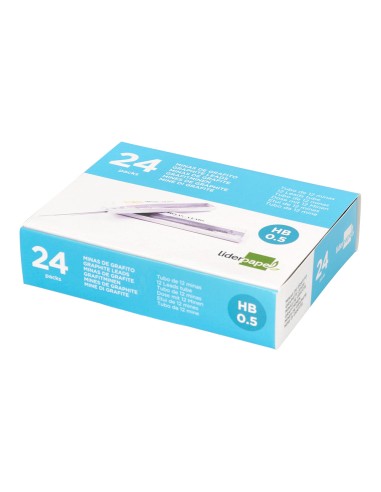 Minas liderpapel grafito 0,5 mm hb tubo de 12...
