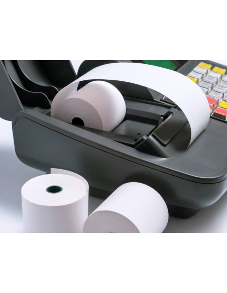 Rollo sumadora termico q-connect 57 mm ancho x 47mm diametro para maquinas tarjetade creditos sin bisfenol a