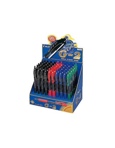 Boligrafo pilot g-2 pixie tinta gel retractil sujecion de caucho expositor de 84 unidades