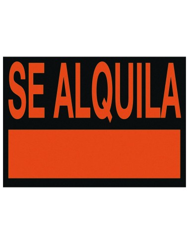 Cartel plastico archivo 2000 \"se alquila\"...