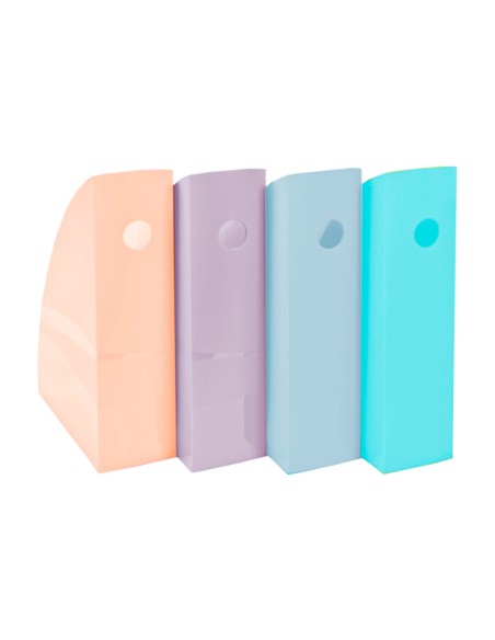 Revistero exacompta aquarel mag-cube set de 4 unidades colores pastel 266x328x305 mm