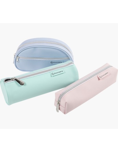 Bolso escolar exacompta aquarel goma 3 formas colores surtidos