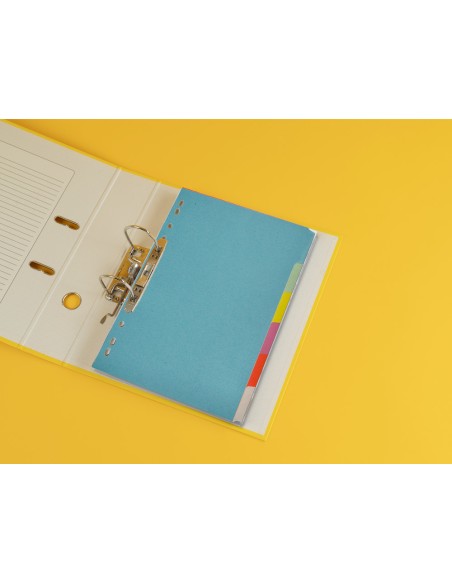 Separador q-connect cartulina juego de 6 separadores din a4 multitaladro