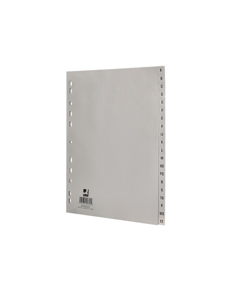 Separador alfabetico q-connect plastico a-z din a4 multitaladro