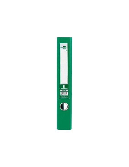 Archivador de palanca liderpapel a4 documenta forrado pvc con rado lomo 52mm verde compresor metalico