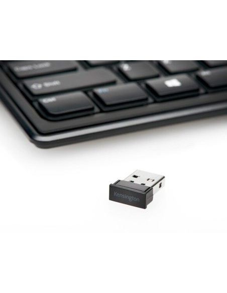 Teclado kensington fino advance fit inalambrico color negro 430x151x16,7 mm