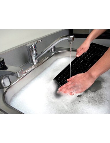 Teclado kensington pro fit lavable 104 teclas...