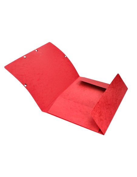 Carpeta q-connect gomas kf02165 carton simil prespan solapas 320x243 mm roj0