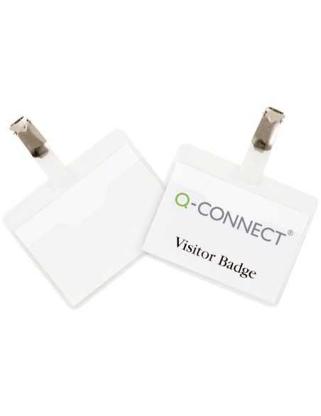 Identificador con pinza q-connect kf01562 60x90 mm cerrada