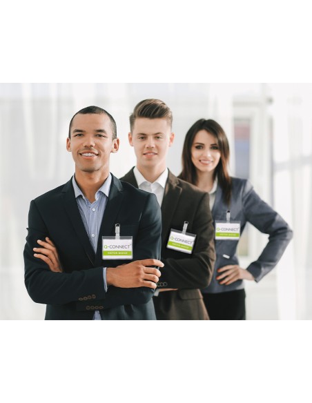 Identificador con pinza q-connect kf01562 60x90 mm cerrada