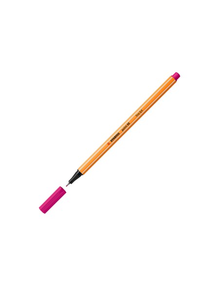 Rotulador stabilo punta de fib ra point 88 rosa punta fina 0,4mm